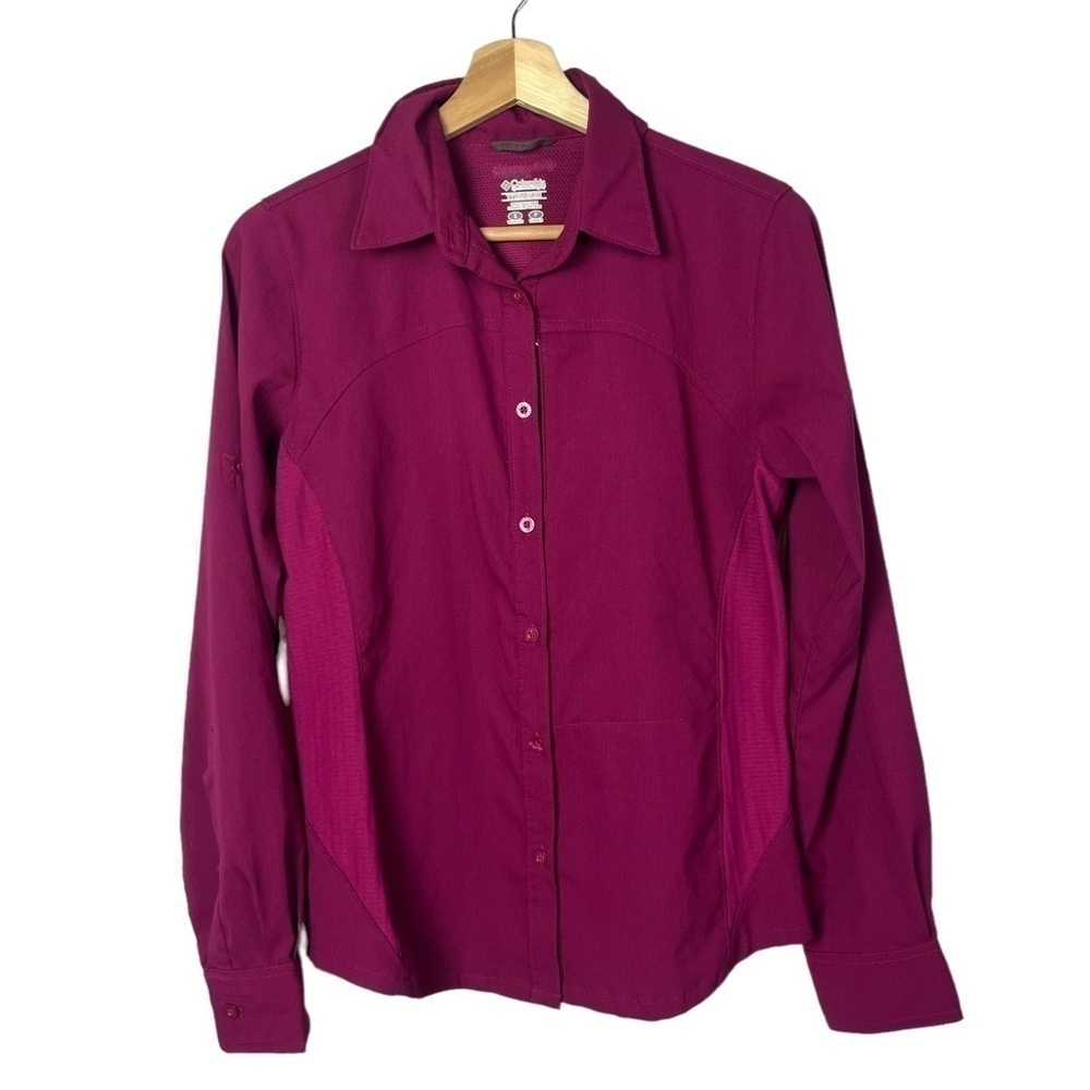 Columbia Titanium Hot Pink Button‎ Down Long Sleeve S